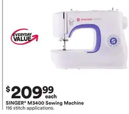 Michaels SINGER M3400 Sewing Machine offer