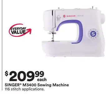 Michaels SINGER M3400 Sewing Machine offer