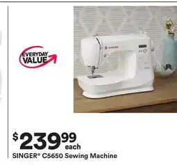 Michaels SINGER C5650 Sewing Machine offer