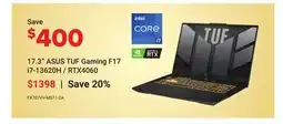 Visions Electronics 17.3 ASUS TUF Gaming F17 i7-13620H / RTX4060 offer