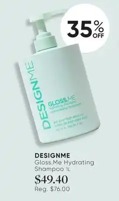 Chatters Salon DESIGNME Gloss. Me Hydrating Shampoo offer