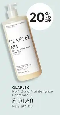 Chatters Salon OLAPLEX No. 4 Bond Maintenance Shampoo offer