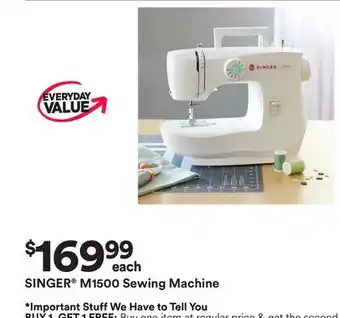 Michaels SINGER M1500 Sewing Machine offer
