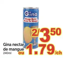 T&T Supermarket GINA NECTAR DE MANGUE, 240ML offer