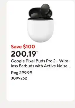 Staples Google Pixel Buds Pro 2 - Wireless Earbuds with Active Noise Cancellation - Hazel offer