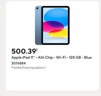 Staples Apple iPad 11 - A16 Chip - Wi-Fi - 128 GB - Blue offer