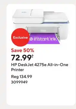 Staples HP DeskJet 4275e All-in-One Printer offer