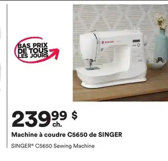 Michaels Machine à coudre C5650 de SINGER offer