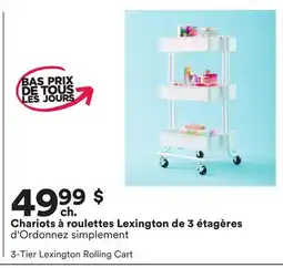 Michaels Chariots à roulettes Lexington de 3 étagères d'Ordonnez simplement offer