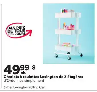 Michaels Chariots à roulettes Lexington de 3 étagères d'Ordonnez simplement offer
