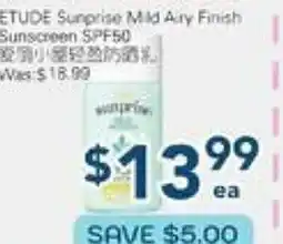 Oceans Fresh Food Market ETUDE Surprise Mid Airy Finish Sunscreen offer