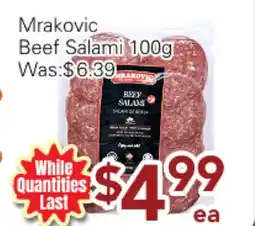 Ample Food Market Mrakovic Beef Salami offer