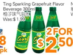 Ample Food Market Ting Sparkling Grapefruit Flavor Beverage offer