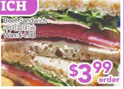 Ample Food Market Beef Sandwich offer