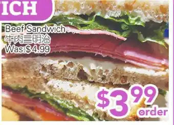 Ample Food Market Beef Sandwich offer