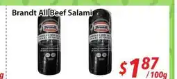 Bestco Food Mart Brandt All Beef Salami offer