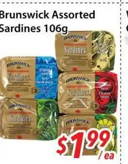 Bestco Food Mart Brunswick Assorted Sardines 106 g offer