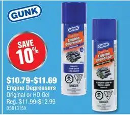 PartSource Gunk Engine Degreasers offer