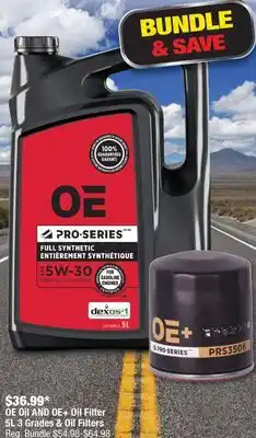 PartSource OE Oil AND OE + Oil Filter offer