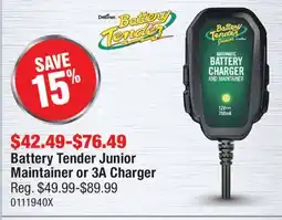 PartSource Battery Tender Junior Maintainer or 3A Charger offer