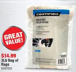 PartSource Certified 3Lb Bag of Rags offer
