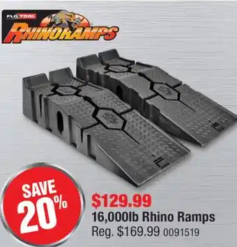 PartSource Rhinoramps 16, 000lb Rhino Ramps offer