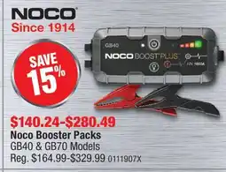 PartSource Noco Booster Packs offer