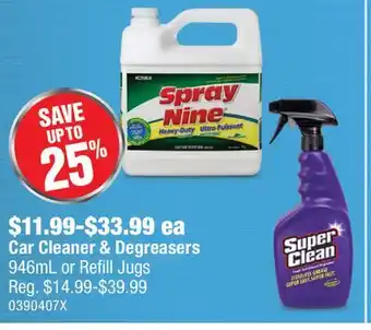 PartSource Spray Nine Car Cleaner & Degreasers offer