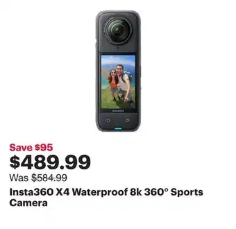 Best Buy Insta360 X4 Waterproof 8k 360° Sports Camera offer