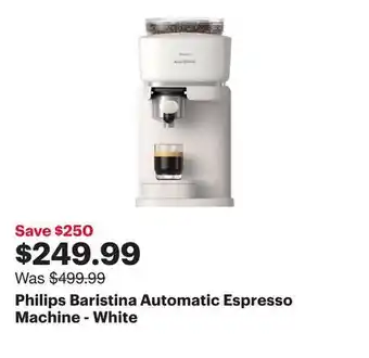Best Buy Philips Baristina Automatic Espresso Machine - White offer