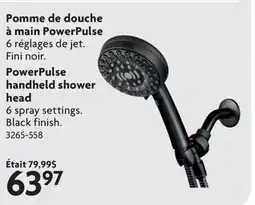 Home Hardware PowerPulse handheld shower head offer