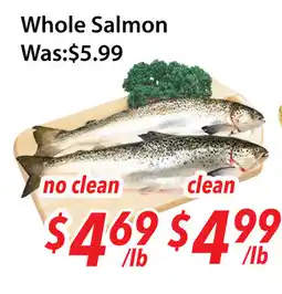 Ample Food Market Whole salmon offer