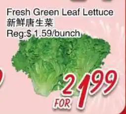 Foody Mart Fresh Green Leaf Lettuce offer