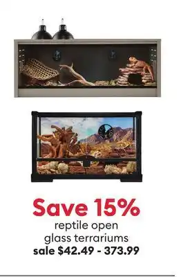 Petsmart Reptile open glass terrariums offer