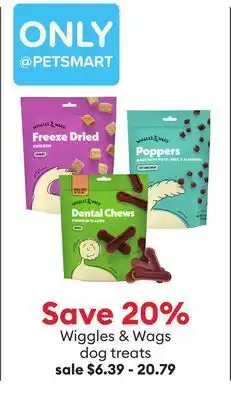 Petsmart Wiggles & Wags dog treats offer