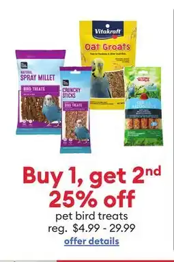 Petsmart pet bird treats offer
