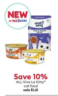 Petsmart ALL Viva La Kitty cat food offer