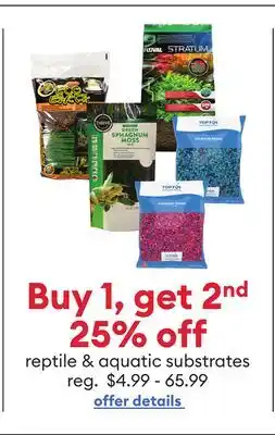 Petsmart reptile & aquatic substrates offer