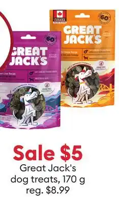 Petsmart Great Jack's dog treats offer