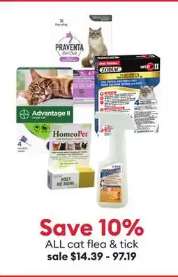 Petsmart ALL cat flea & tick offer