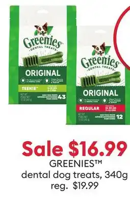 Petsmart GREENIES dental dog treats offer