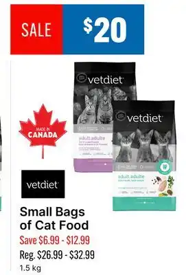 Ren’s Pets Depot Vetdiet Small Bags of Cat Food offer