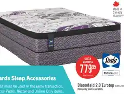 The Brick Sealy Posturepedic Bloomfield 2.0 Eurotop Queen Mattress offer