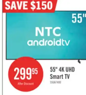 The Brick NTC 55 UHD Smart Android TV offer