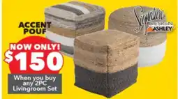Surplus Furniture Accent Pouf offer