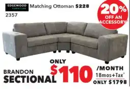 Surplus Furniture Brandon Sectional offer