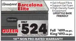 Surplus Furniture Barcelona Elite Medium Pillow Top Queen Mattress Set offer