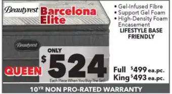 Surplus Furniture Barcelona Elite Medium Pillow Top Queen Mattress Set offer