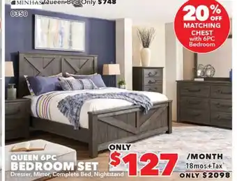 Surplus Furniture Montana 6 Piece Queen Bedroom Set offer