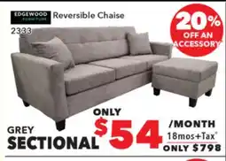 Surplus Furniture Grey 2PC Sofa & Ottoman offer